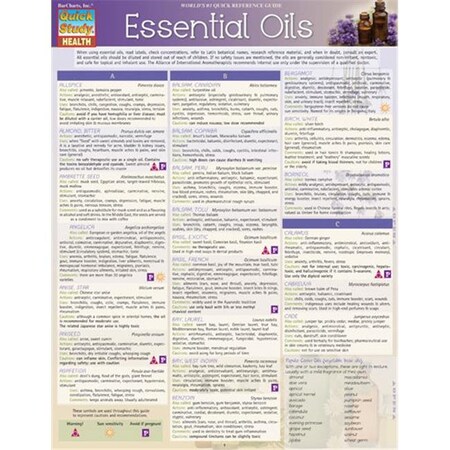 Barcharts BarCharts 9781423225898 Essential Oils Quickstudy Easel 9781423225898
